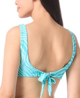 Women's Printed Twist-Front Bikini Top