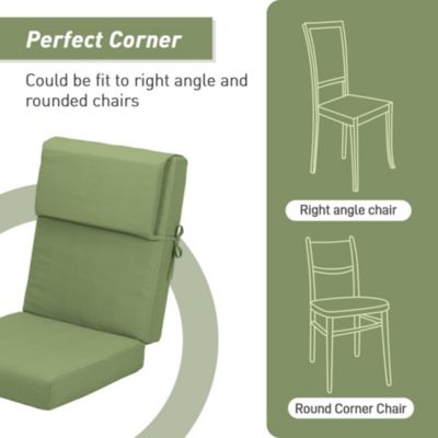 Outdoor Chair Cushion 20.5x20.5x4.33 inches Patio Furniture Seat Cushion - Set of 4