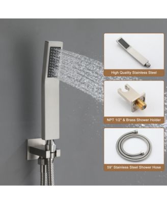 Single Handle 1-Spray Thermostatic 4-function Shower Faucet