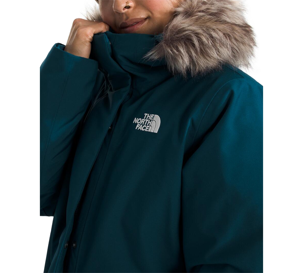 THE NORTH FACE WOMEN'S ARCTIC HOODED FAUX-FUR-TRIM PARKA 