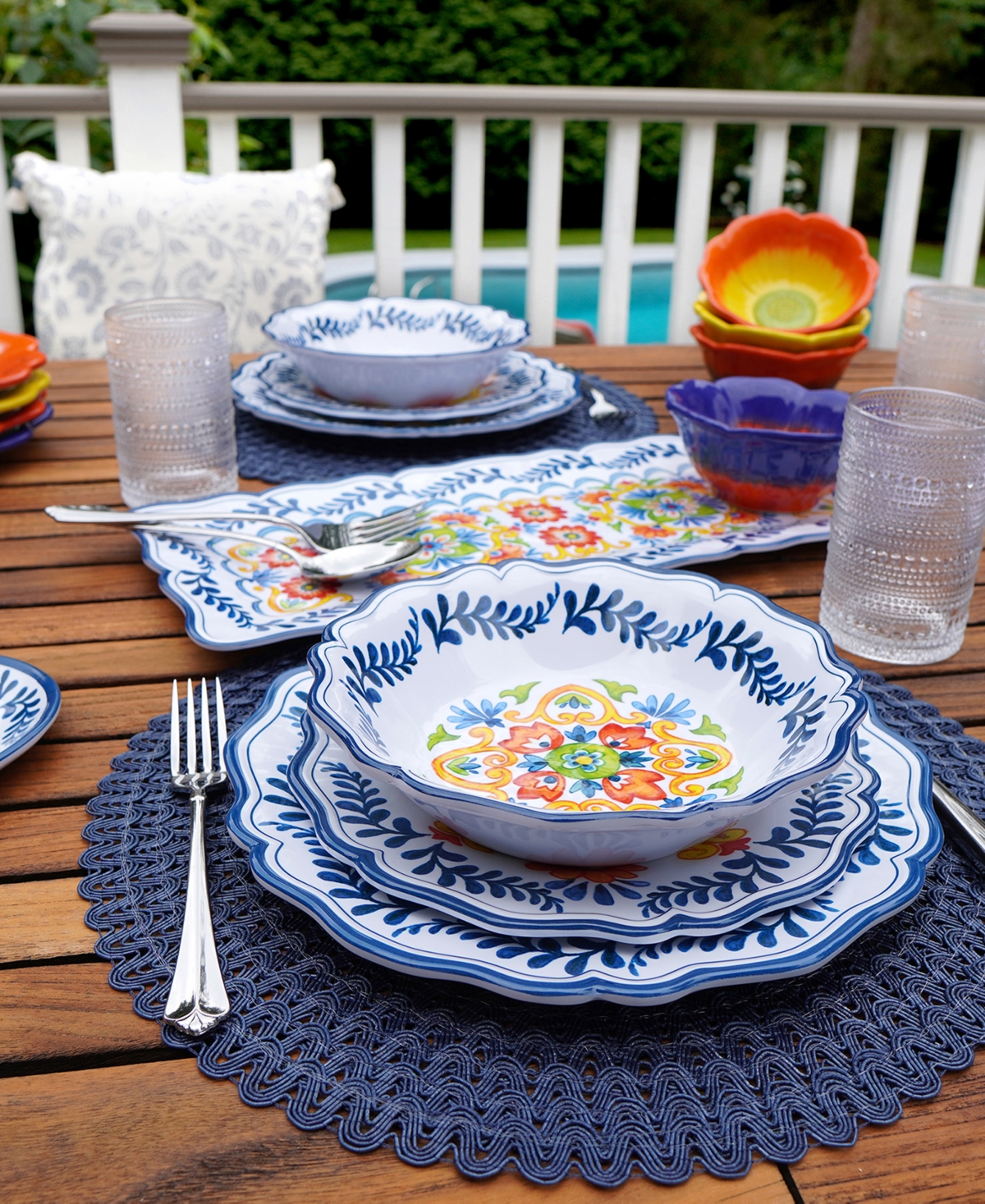 Certified International Flores Set Of 4 Salad Plate 9", Service For 4 In Miscellaneous