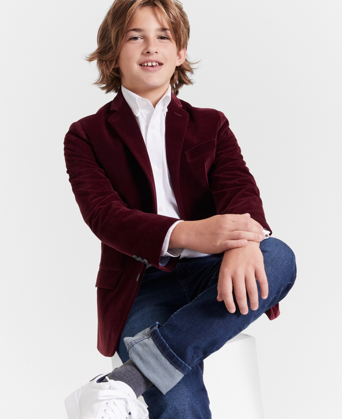 Tommy Hilfiger Big BoysStraight-Fit Stretch Jeans - Kent