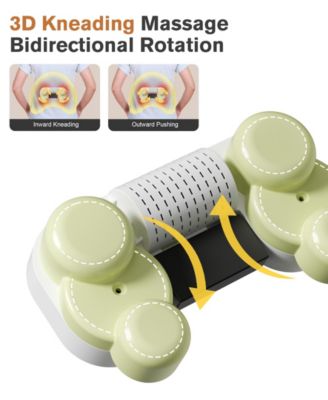 3D Shiatsu Massage Cushion Heat Therapy Neck and Shoulder Massager with Memory Foam