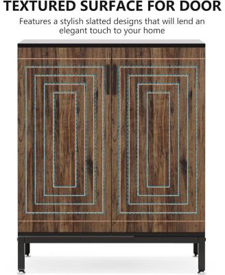 Shoe Cabinet with Doors, 20 Pairs Entryway Shoe Storage Cabinet with Shelves