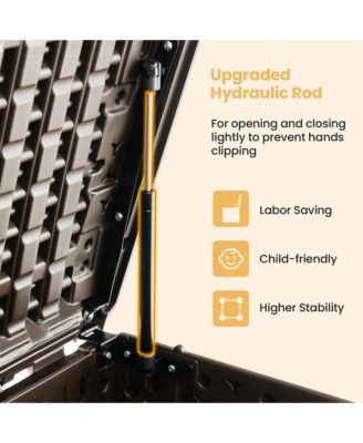 Patio Deck Box Outdoor Waterproof Storage Container for Tools Toys