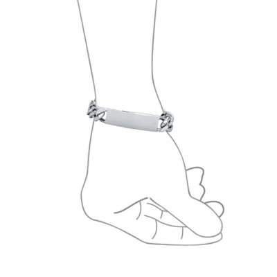 Black Silicone Wristband Identification ID Bracelet Stainless Steel Watch Buckle Clasp