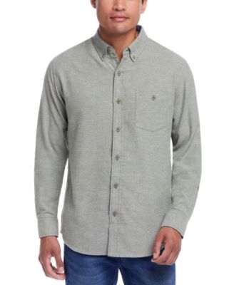 Weatherproof Vintage - Men's Regular-Fit Two-Tone Button-Down Twill Flannel Shirt