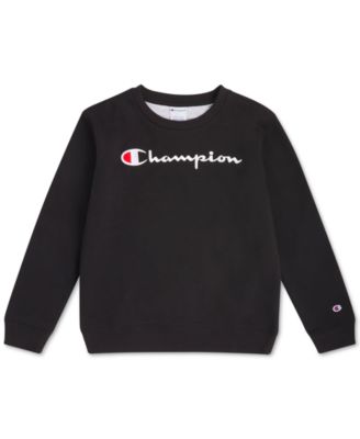 Champion - Big Boys Signature Long Sleeve Crewneck Sweatshirt