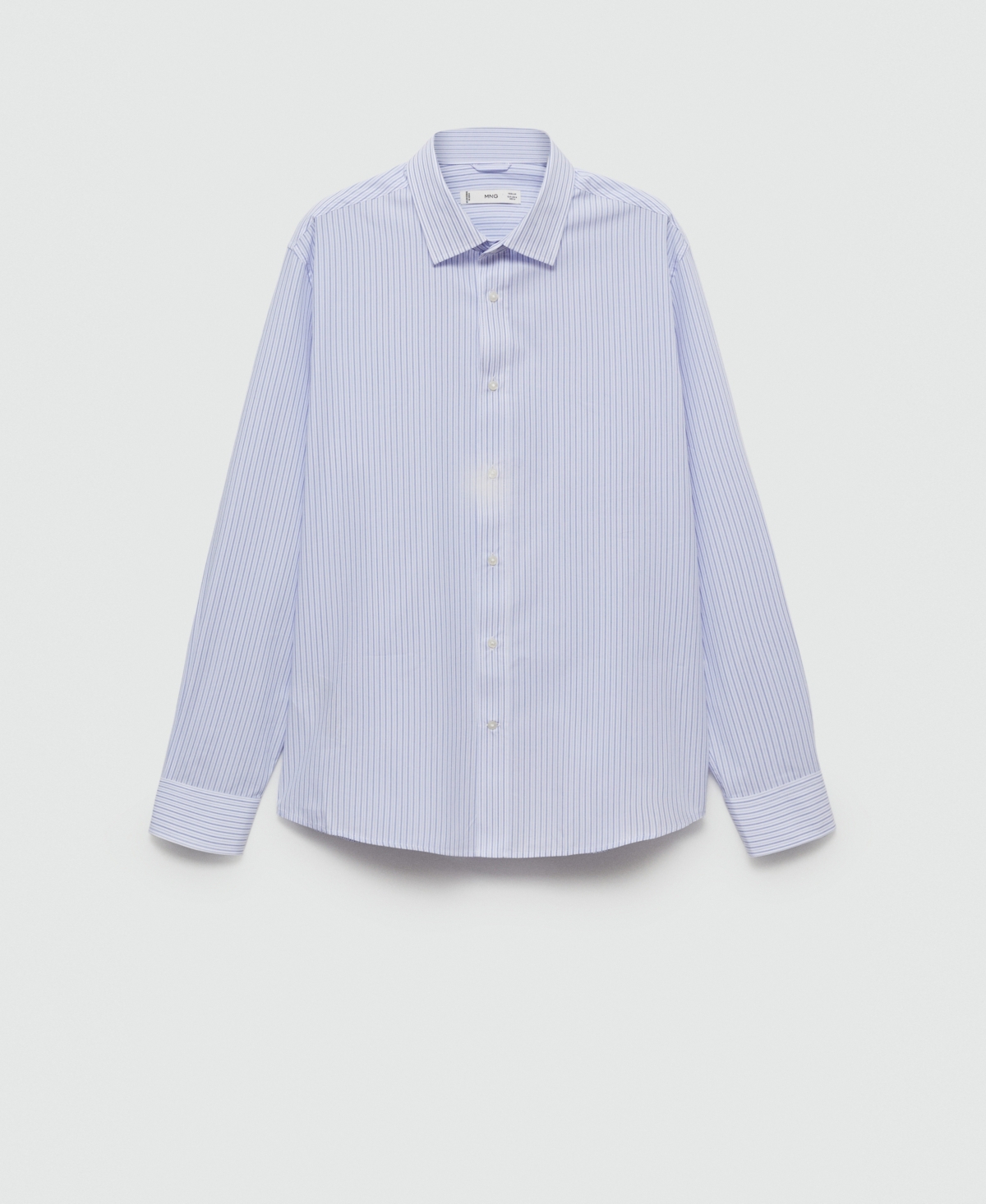 Mango Men's Striped Cotton Shirt