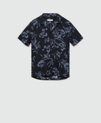 Men's Flowy Hawaiian-Print Shirt