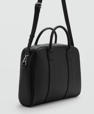Men's Leather-Effect Briefcase