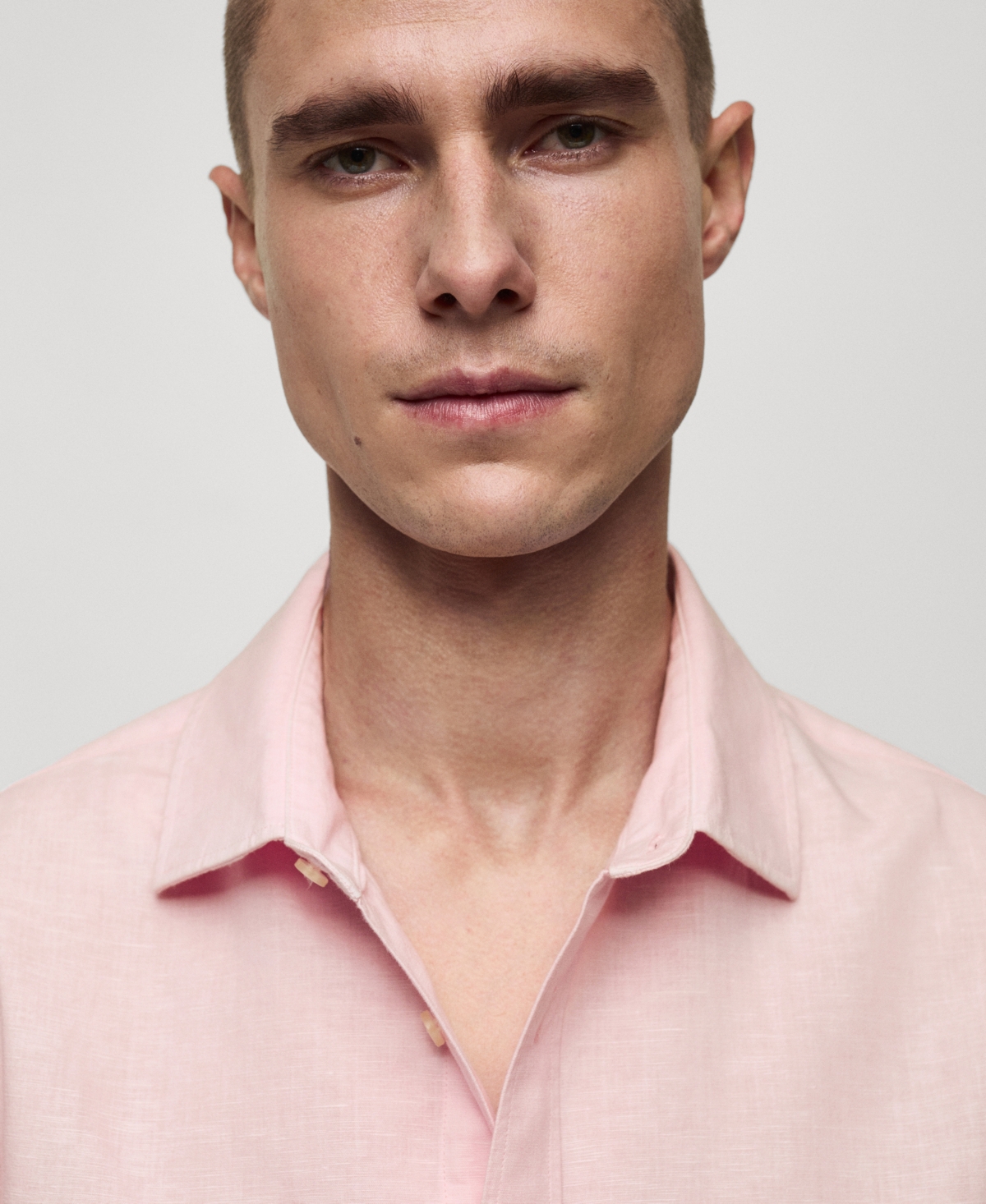 Mango Men's Linen Blend Shirt