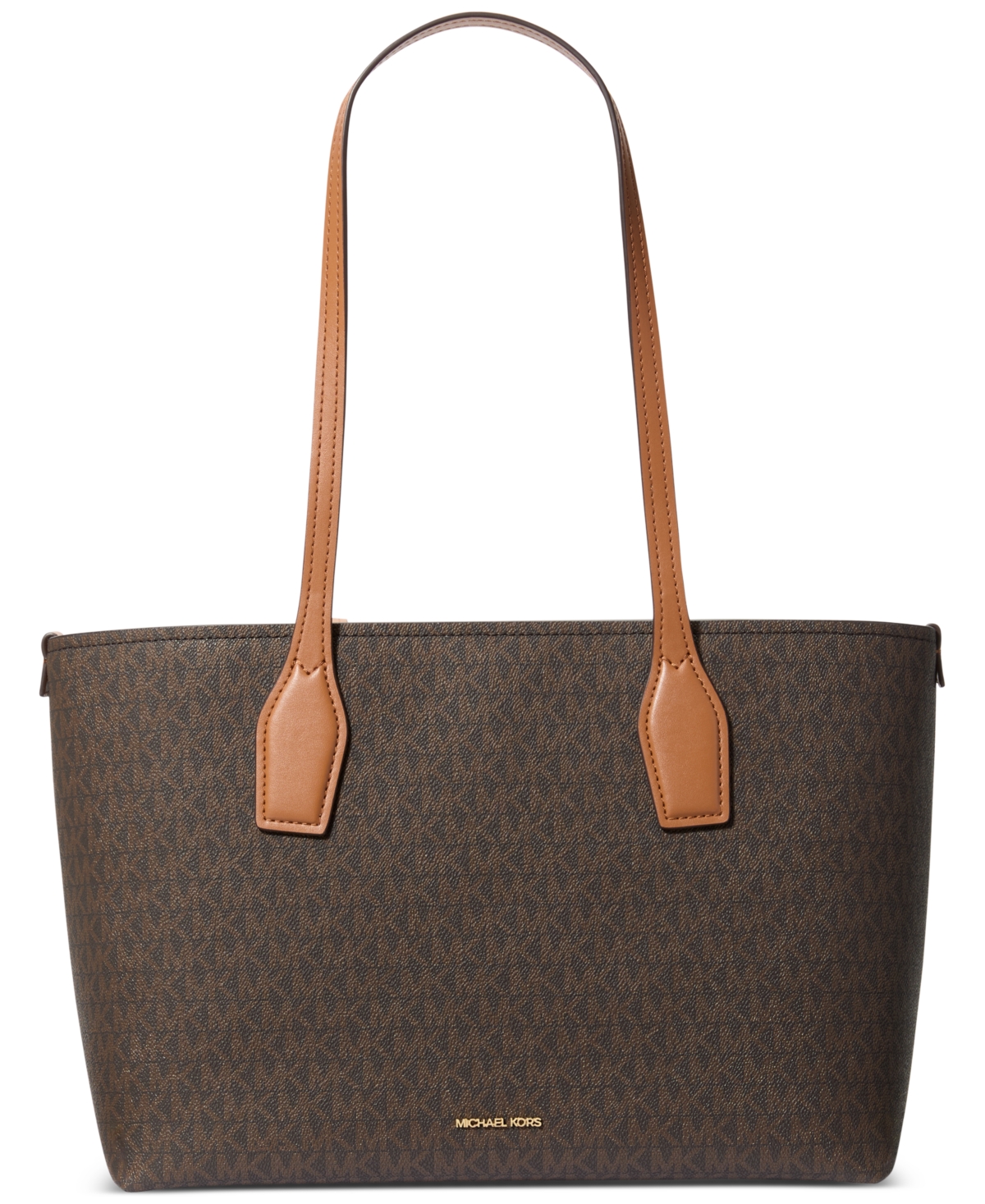 Michael Michael Kors Charlie Logo Tote With Zip Case, Created For Macy's -acorn