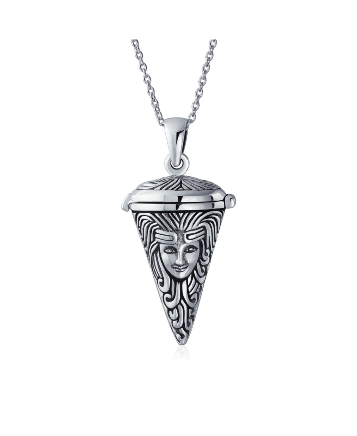 Bling Jewelry Momenta Holder Goddess Deity Angel Protector Of Mother Earth Nature Environment Pendulum Urn Locket For Women Sterling Silver