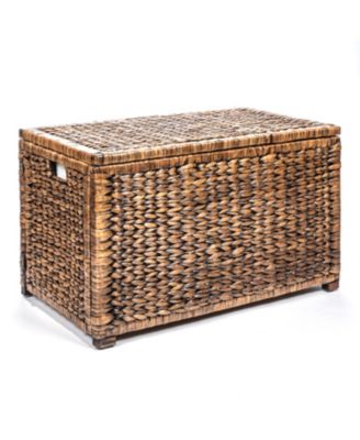 Anada Handwoven Wicker Weave Storage Trunk
