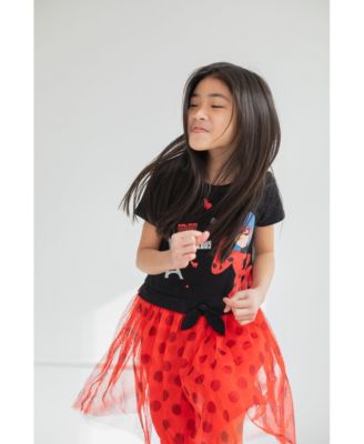Girls Ladybug Rena Rouge Tulle Dress to