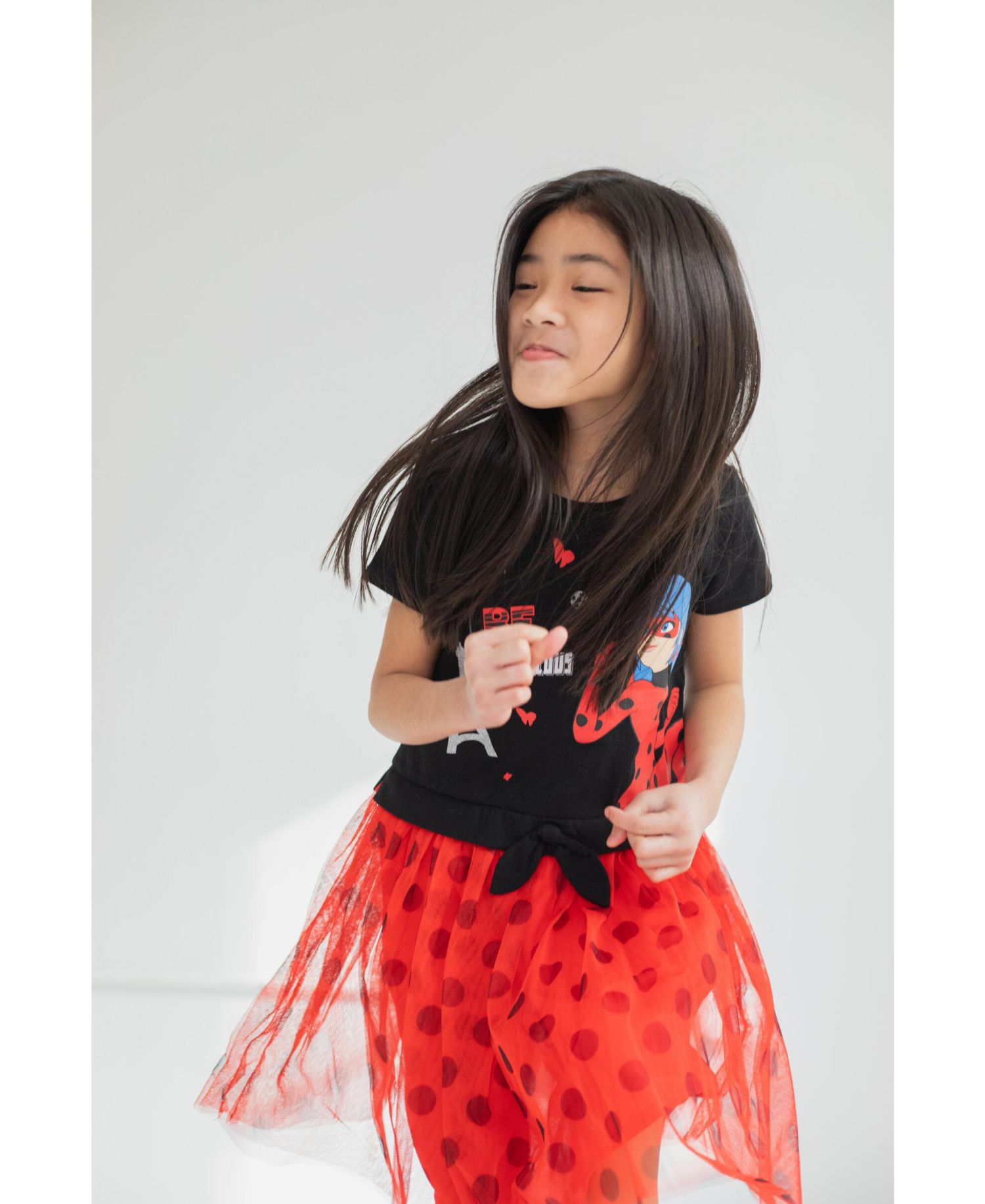 Girls Ladybug Rena Rouge Tulle Dress to