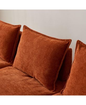 Streamdale Modern Upholstered Lounge Chair with Adjustable Backrest and Pillow