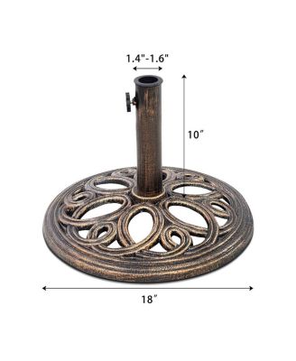 23 Pounds 17 3/4 Inch Round Umbrella Base Stand