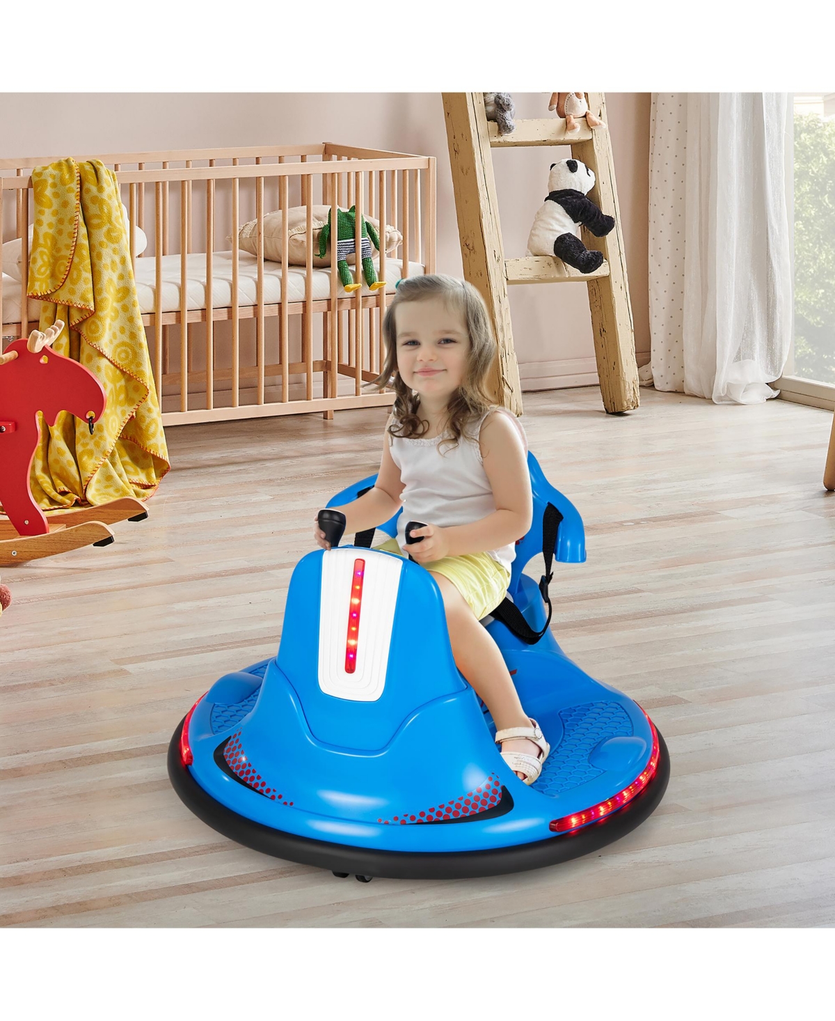 6V Bumper Car for Kids Toddlers Electric Ride On Vehicle