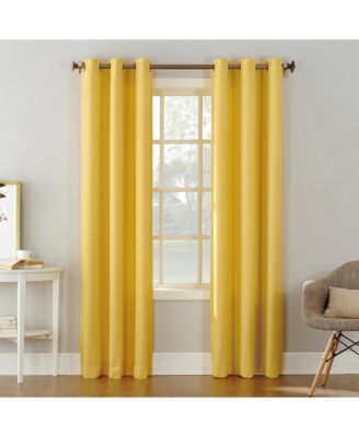 Montego Casual Textured Semi-Sheer Grommet Curtain Panel
