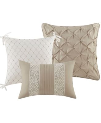 Lacey Lace Trim Microfiber 7-Pc. Comforter Set, Queen