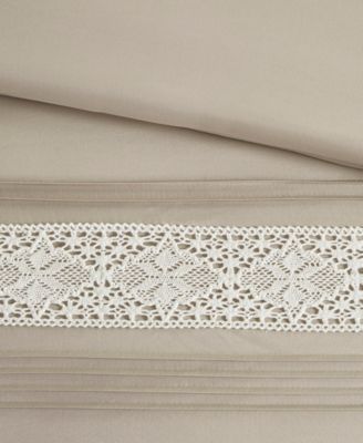 Lacey Lace Trim Microfiber 7-Pc. Comforter Set, Queen