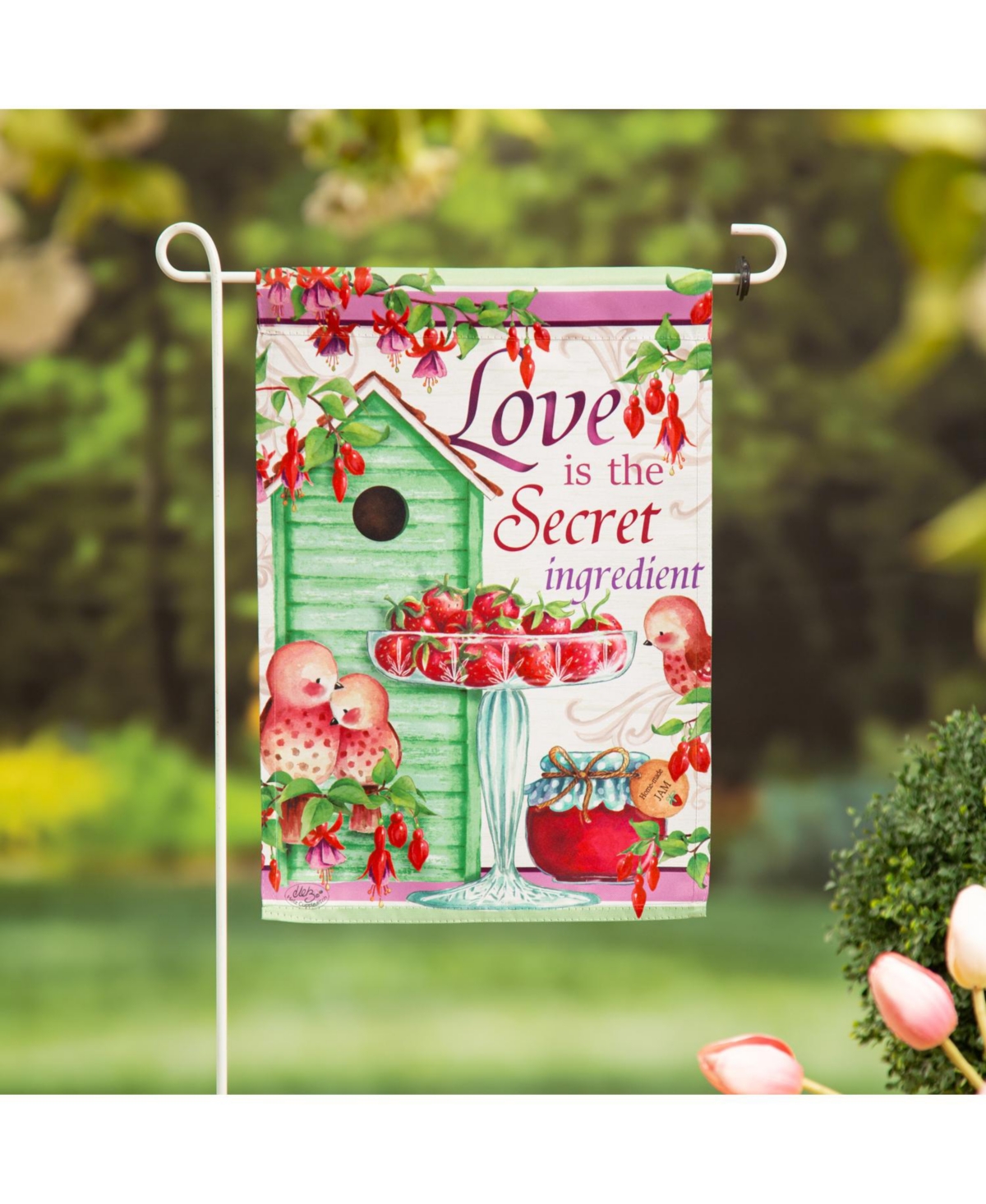 Evergreen Garden Flag The Secret Ingredient Suede Double Sided Indoor Outdoor Decor
