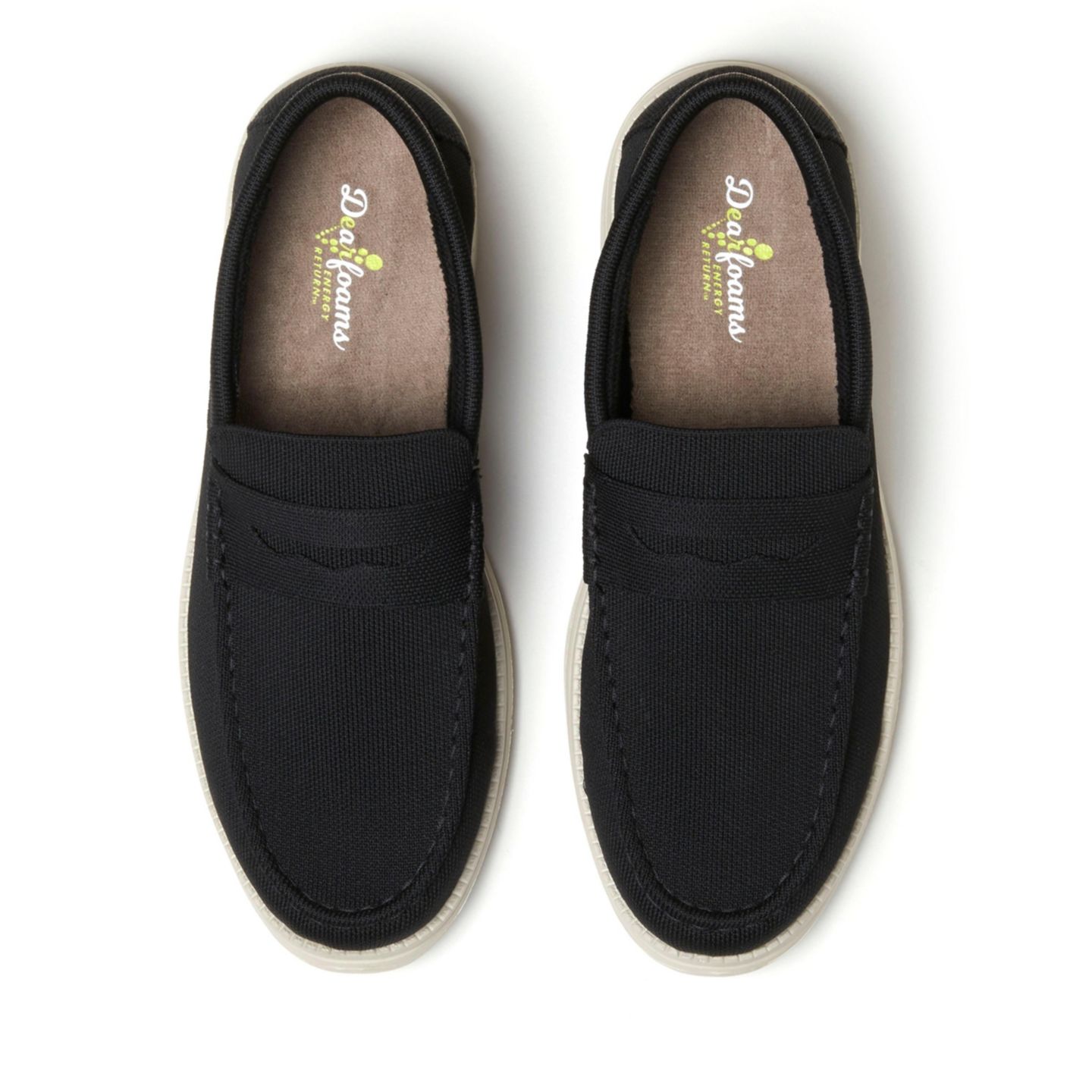 Мужские туфли Dearfoams Rollins Sport Knit Loafer, цвет: Чёрный — фото 2