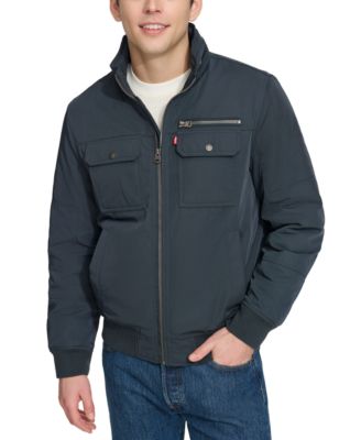Men's Twill Stand-Collar Jacket