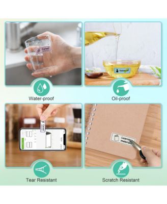 Nelko P21 Genuine Adhesive Green/Blue/Pink Paper 14x40mm (0.55"x1.57") 180 Labels/Roll, 3 Roll, for Home Office School Organization, Gift for Decoration, Compatible with P21 Label Maker