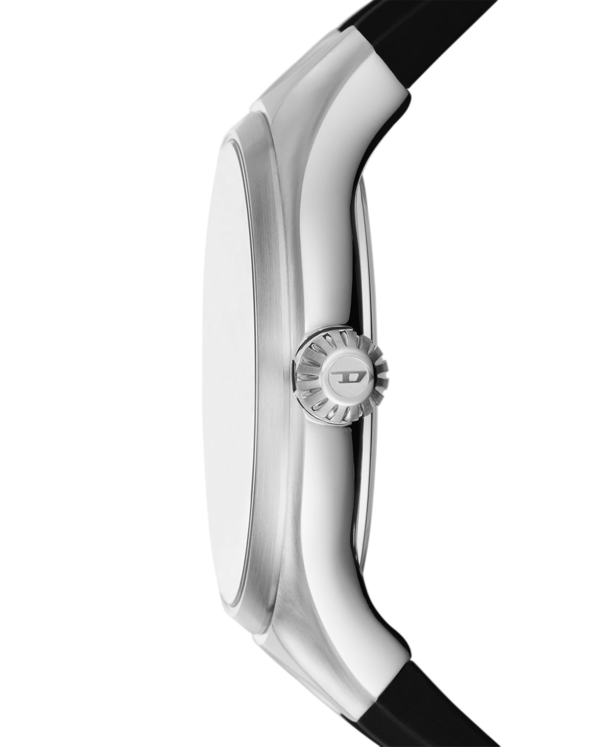 Diesel Streamline Silicone Watch In Black