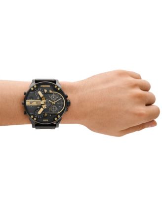 Men's Mr. Daddy Quartz Chronograph Gunmetal Stainless Steel 57mm