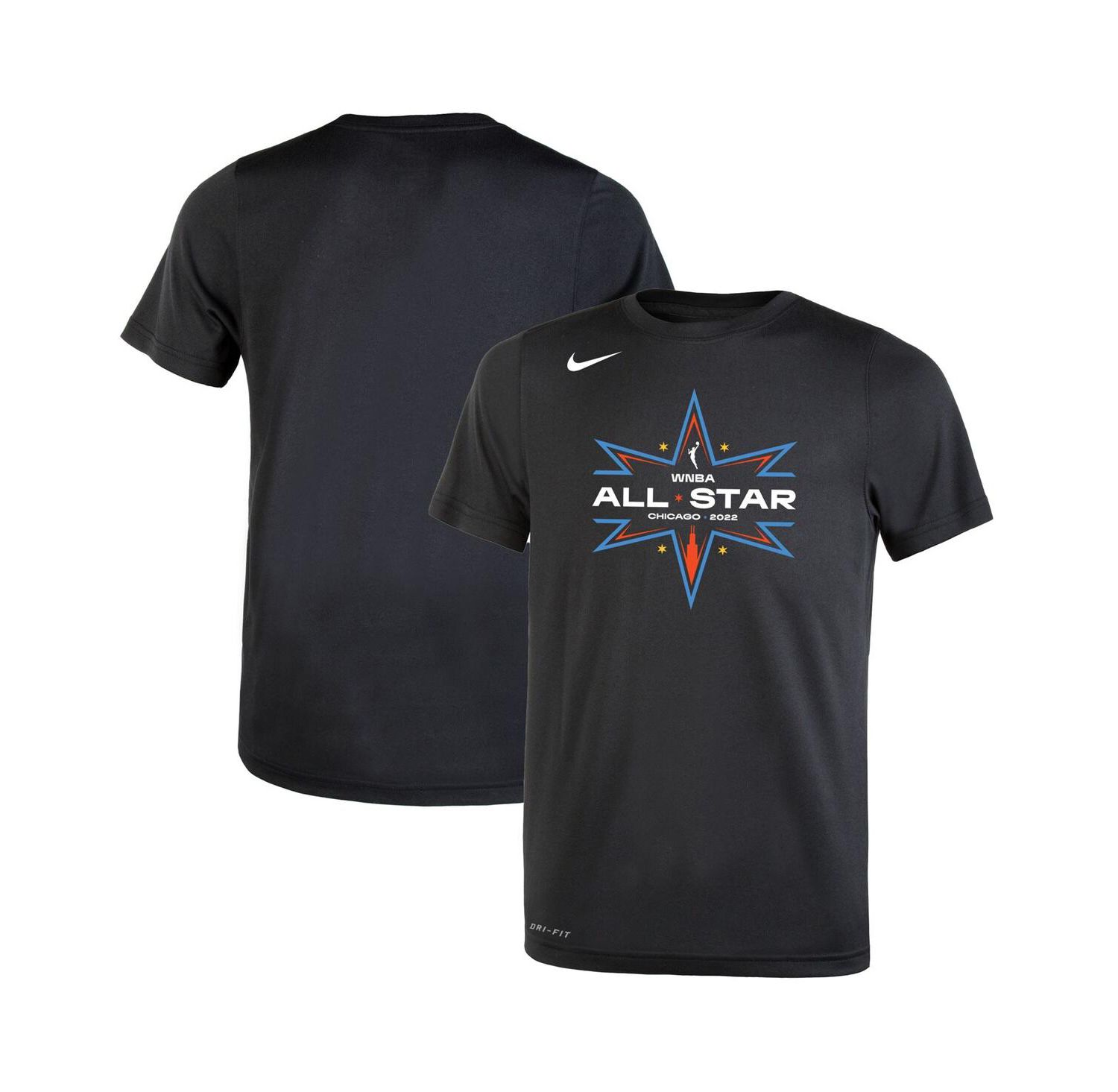 Big Boys and Girls Black 2022 WNBA All-Star Game Logo Legend Performance T-Shirt