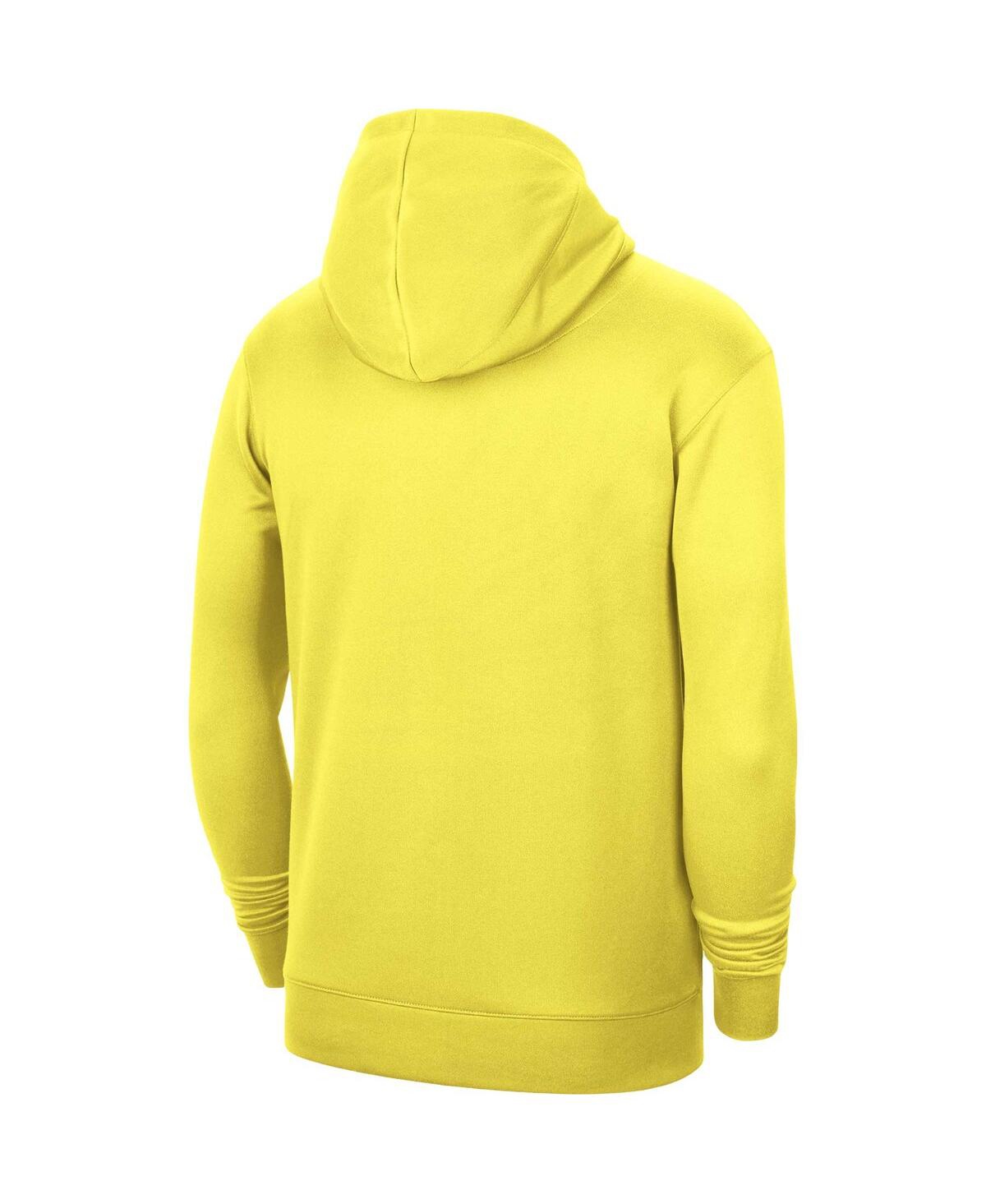 Nike Men's And Women's Yellow Utah Jazz 2023/24 Performance Spotlight On-court Practice Pullover Hoodie In Yellow