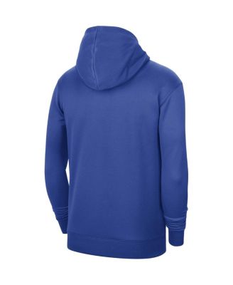Men's and Women's Royal Dallas Mavericks 2023/24 Performance Spotlight On-Court Practice Pullover Hoodie