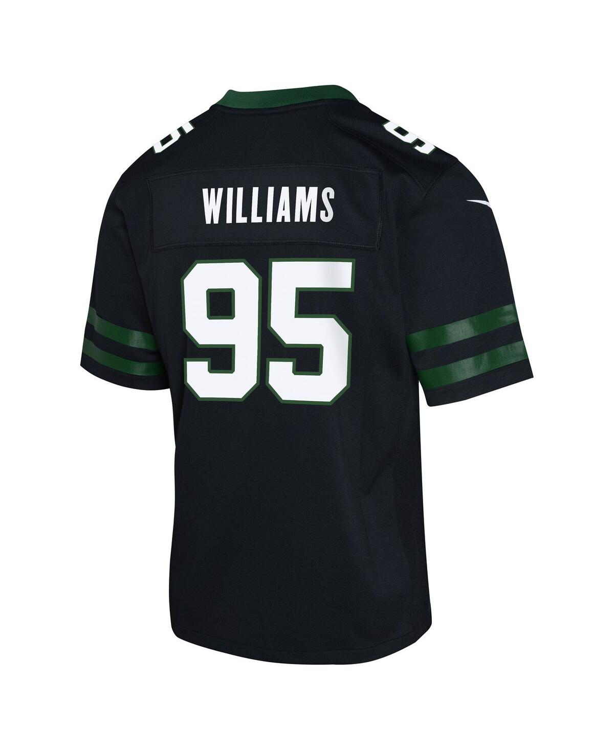 Nike Big Boys and Girls Quinnen Williams LegacyNew York Jets Alternate Game Jersey - Black