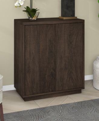 Alston 28" Wide Rectangular Accent Cabinet in Alder Brown