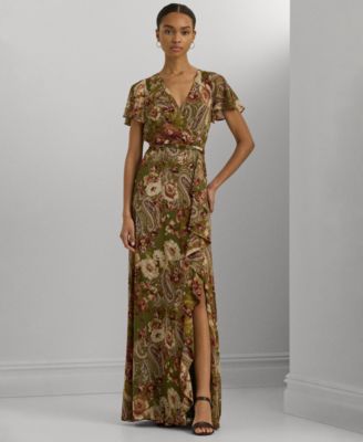 Lauren Ralph Lauren - Women's Belted Floral Gown