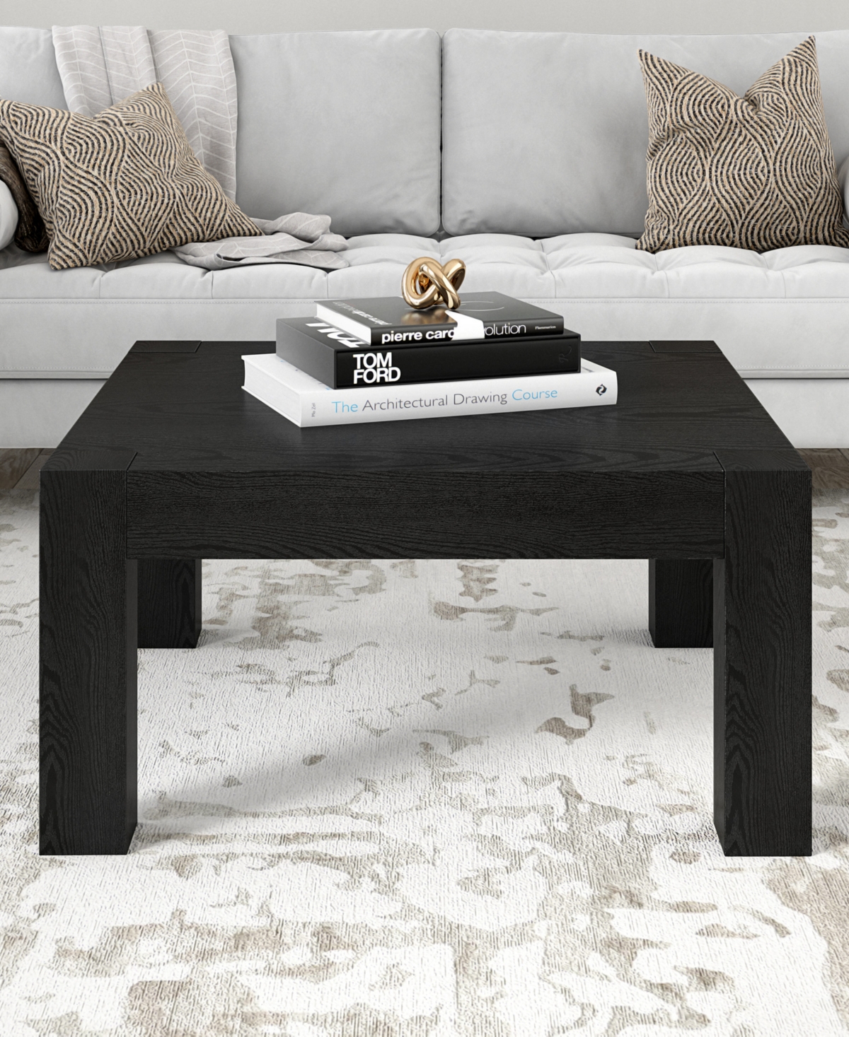 Hudson & Canal Langston 34" Wide Square Coffee Table