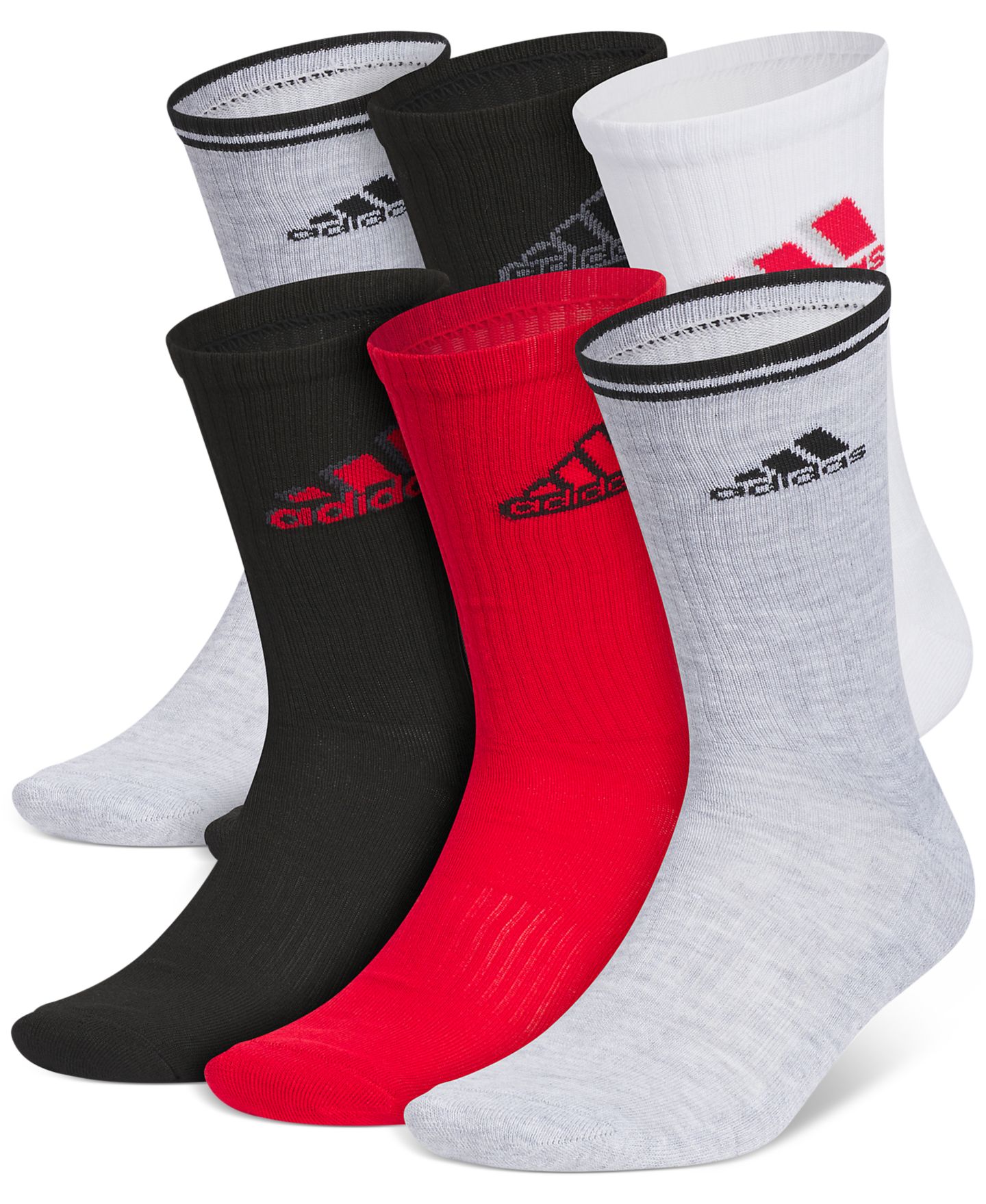 Носки для мужчин, средней высоты — adidas, цвет: Светлый серый — фото 1