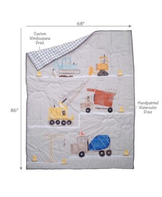 Construction Zone 2-Pc. Quilt and Pillow Sham Set, Twin