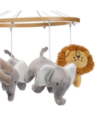 Jungle Adventure Elephant/Lion Musical Baby Crib Mobile Soother Toy