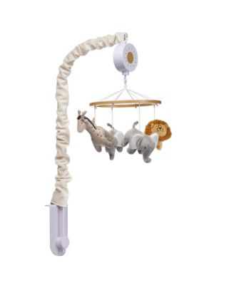 Jungle Adventure Elephant/Lion Musical Baby Crib Mobile Soother Toy