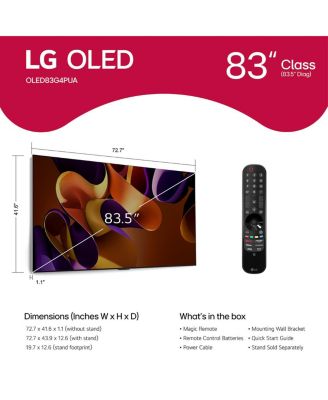 83" Class G4 Series OLED evo 4K HDR Smart TV - OLED83G4W