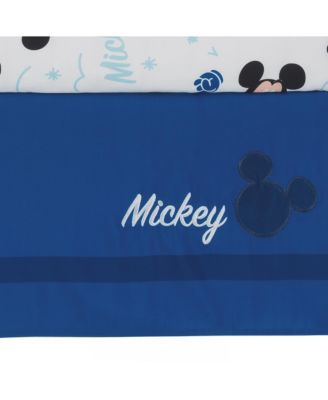 Disney Baby Forever Mickey Mouse 3-Piece Blue Crib Bedding Set
