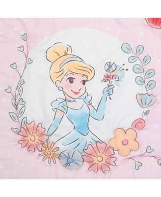 Disney Princesses 3-Piece Nursery Baby Crib Bedding Set - Pink