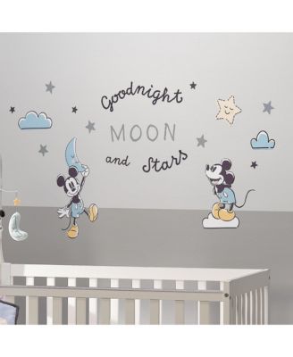 Disney Baby Moonlight Mickey Mouse Blue/Black Wall Decals/Stickers