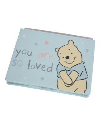 Disney Baby Winnie the Pooh Blue Foldable Storage Basket/Container