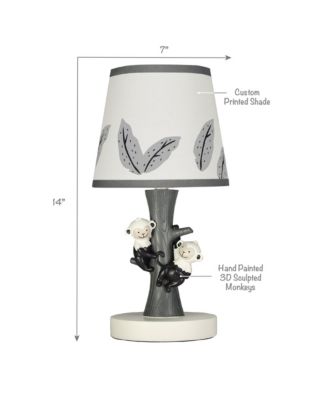 Jungle Party Tree with Monkeys Lamp with Shade & Bulb